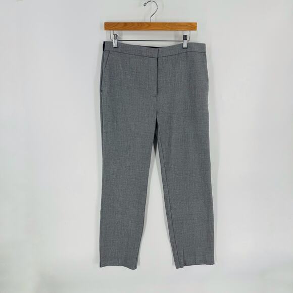 Zara Gray Tailored Ankle Dress Pants Sleek Office Staple Straight Leg Size XL - Picture 5 of 5